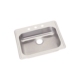 UPC 094902451626 product image for Elkay Dayton 7.81-in x 23.44-in Radiant Satin Single-Basin Stainless Steel Drop- | upcitemdb.com