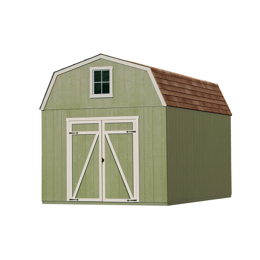 Shop Heartland Estate Gambrel Engineered Wood Storage Shed (Common: 10 