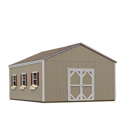 Home Heartland Installed Vista 16 x 20 Wood Storage Building with Loft