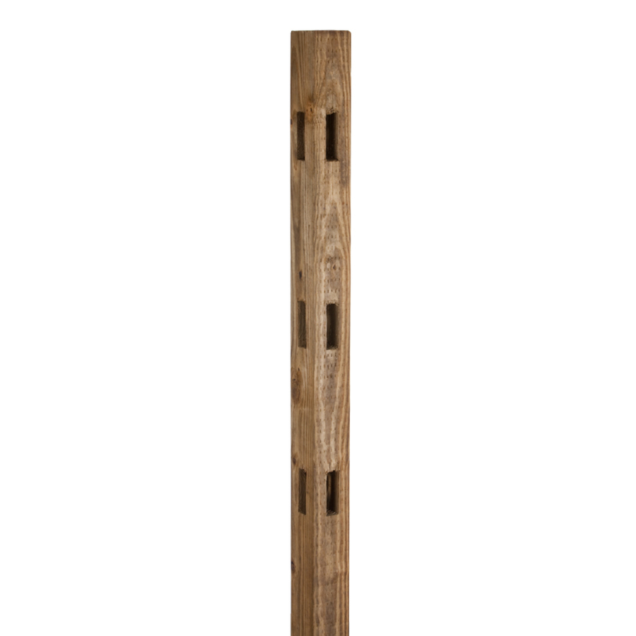 Split Rail Pressure Treated Wood Fence Corner Post (Common 7 ft; Actual 7 ft)
