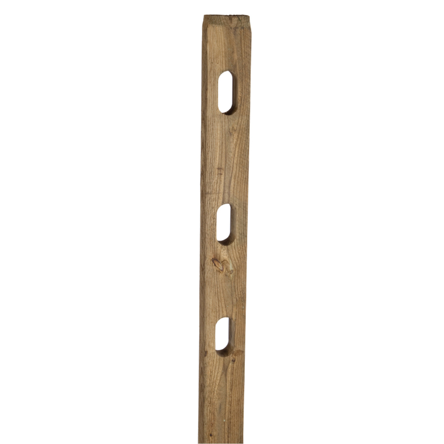 Split Rail Pressure Treated Wood Fence Line Post (Common 7 ft; Actual 7 ft)
