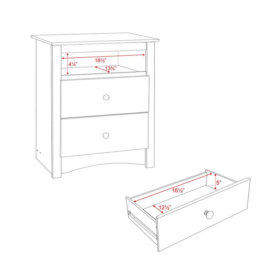 Prepac Espresso Nightstand In The Nightstands Department At Lowes Com