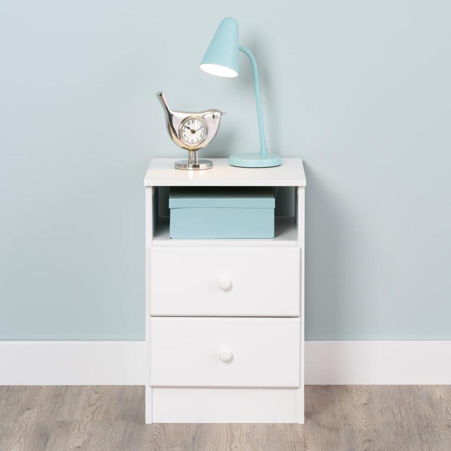 Prepac Astrid White Nightstand In The Nightstands Department At Lowes Com