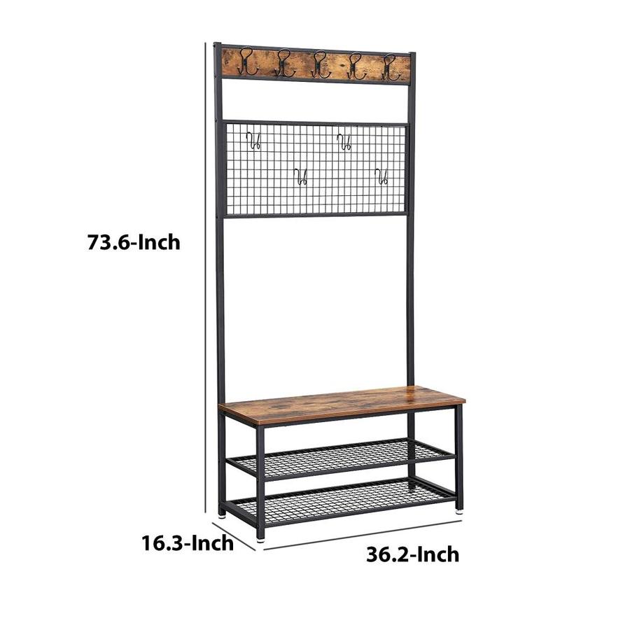 lowes coat rack bench