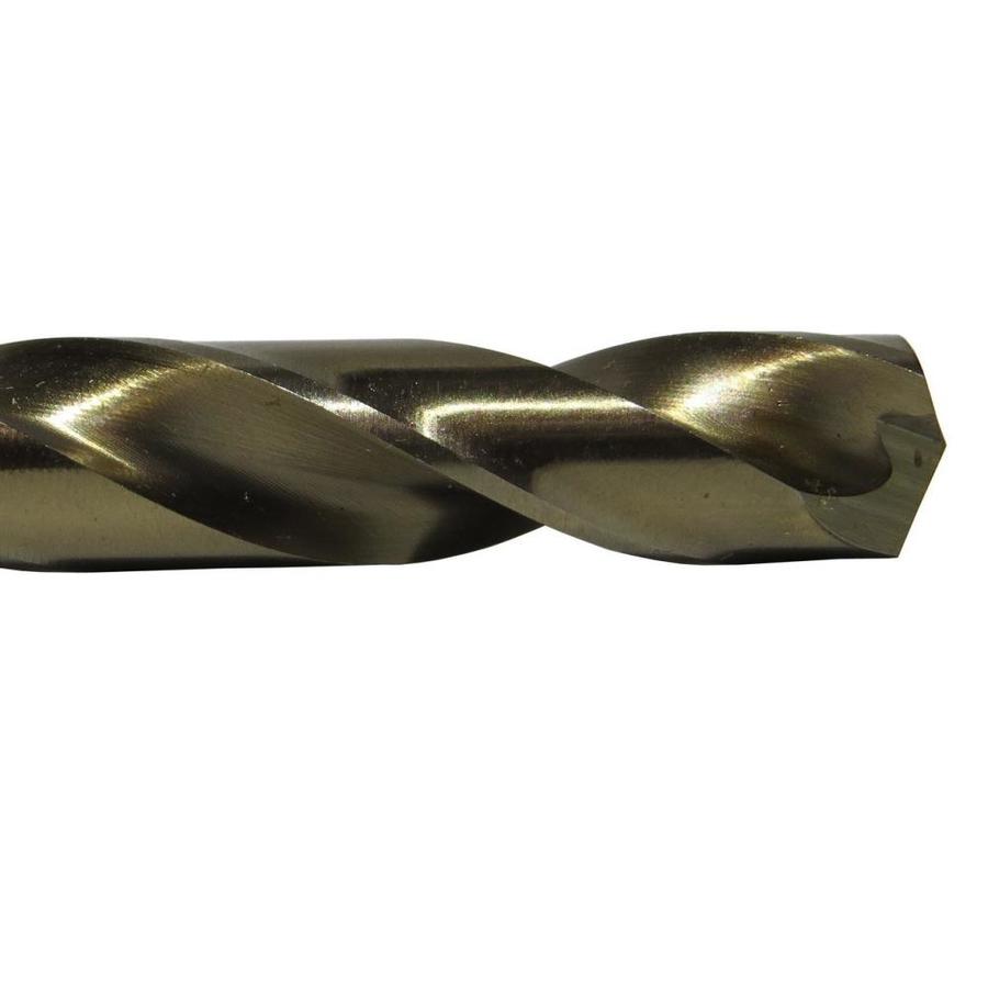 1-1//2 Size Spiral Flute Round Shank Gold Oxide Finish Drill America DWDCO Series Qualtech Cobalt Steel Economy Reduced-Shank Drill Bit Pack of 1 135 Degrees Split Point