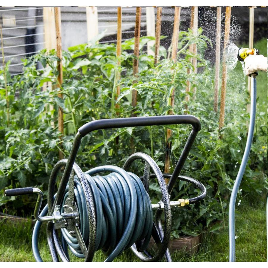 Backyard Expressions Backyard Expressions Two Wheel Hose Reel Cart 200 Ft Hose Capacity In The Garden Hose Reels Department At Lowes Com