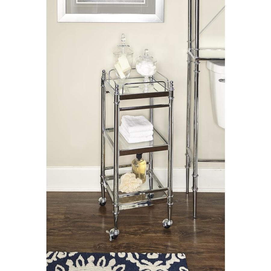 Linon BA001CHR01 Cart Chrome