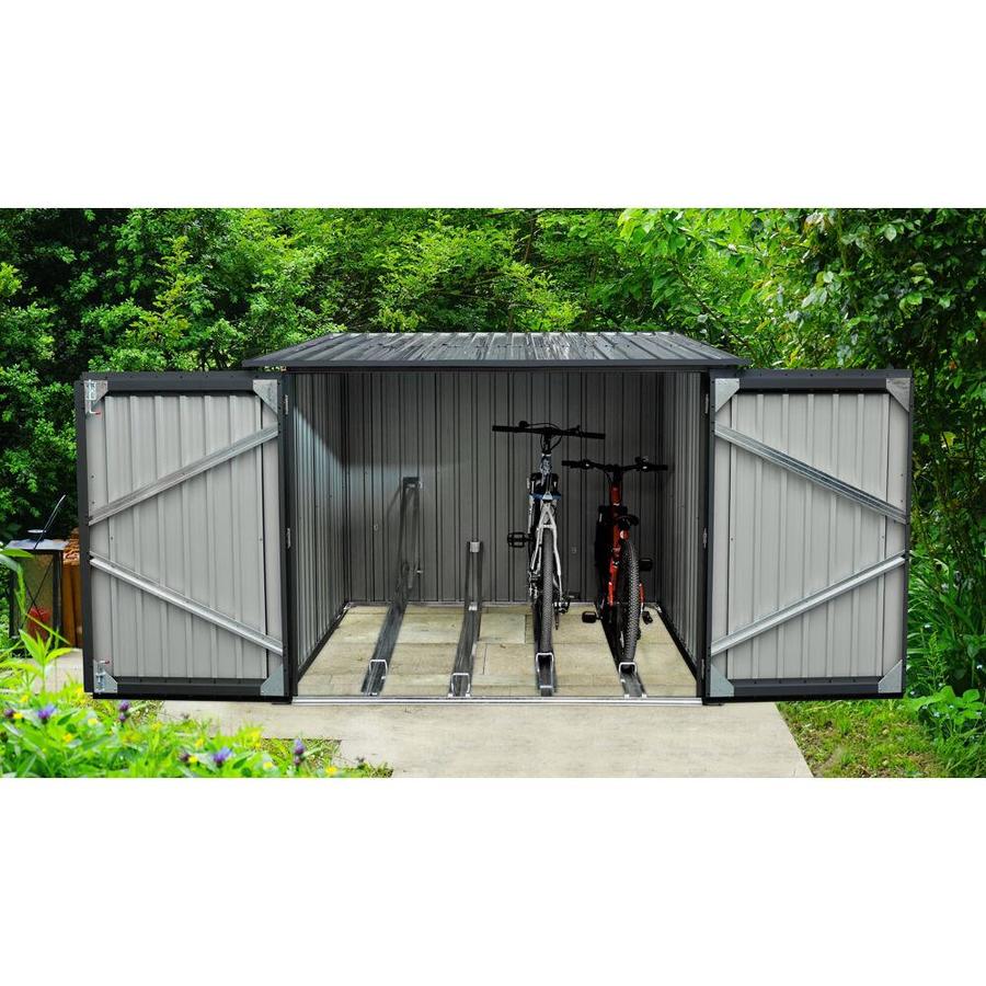 two bike storage shed