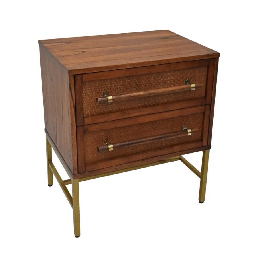 222 Fifth Sophia Brown Asian Hardwood Nightstand In The Nightstands Department At Lowes Com