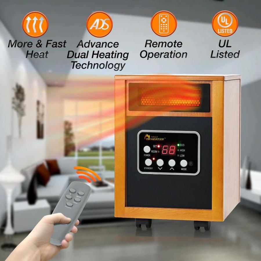 Dr Infrared Heater 1500W Dual System Portable Quartz Infrared Heater