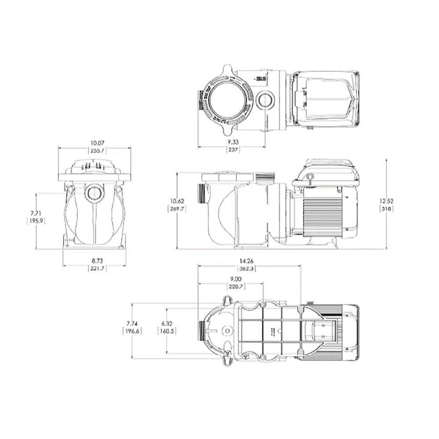 Pentair Pentair Superflo 1 5 Hp 115 8 230 Volt Variable Speed Vs Pool Pump 3401 In The Pool Pumps Department At Lowes Com