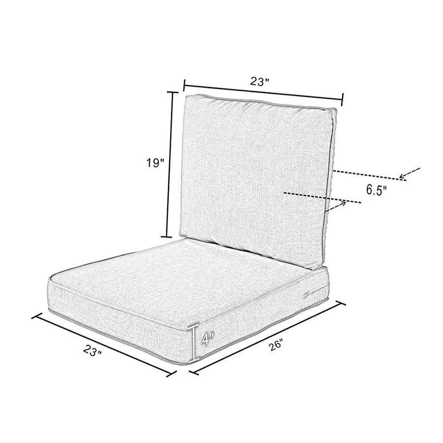 26 inch deep outdoor cushions