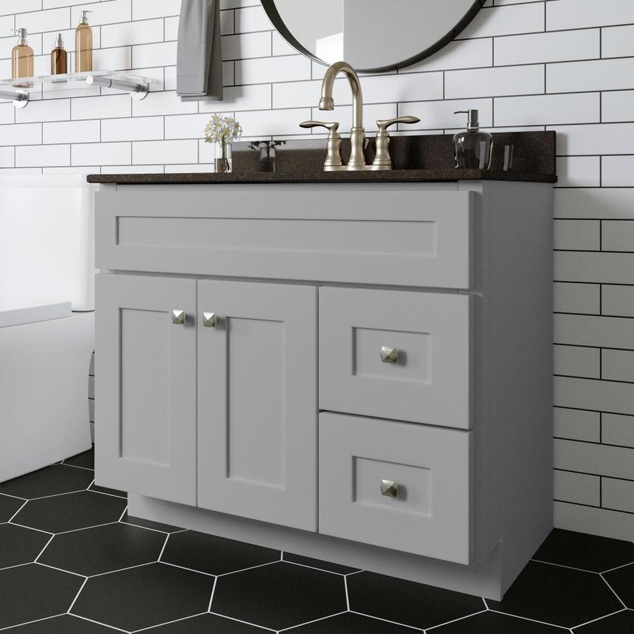 Design House Brookings 36 In Gray Bathroom Vanity Cabinet In The Bathroom Vanities Without Tops Department At Lowes Com