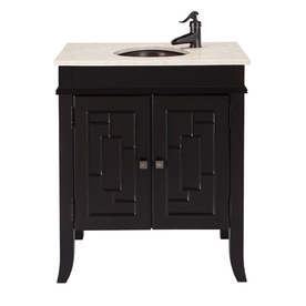  Bath Vanity Combo with Copper Sink at Lowes Vanities Bathroom