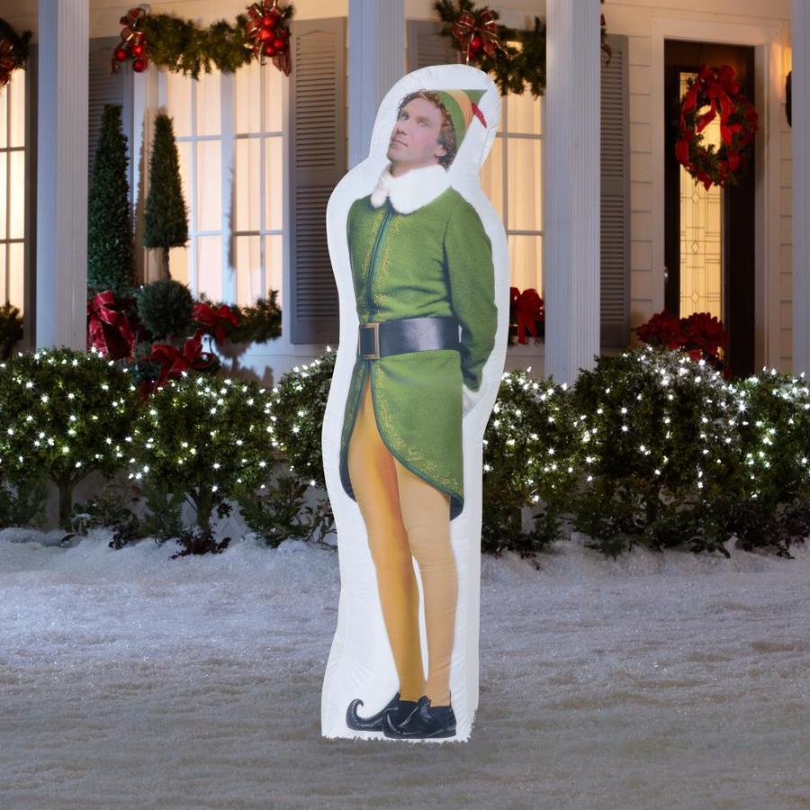 Elf Buddy The Elf 6 Ft Lighted Christmas Inflatable In The Christmas Inflatables Department At Lowes Com