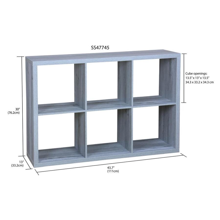 Home Basics 6 Compartment 6 Drawers Natural Stackable Composite Wood Cube In The Storage Cubes Drawers Department At Lowes Com