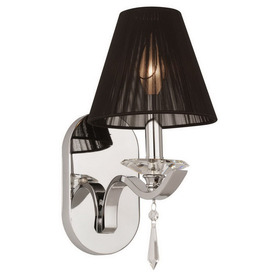Shop Thomas Lighting 6-1/2-in W Jacqueline 1-Light Chrome Crystal Accent Arm Wall Sconce at ...