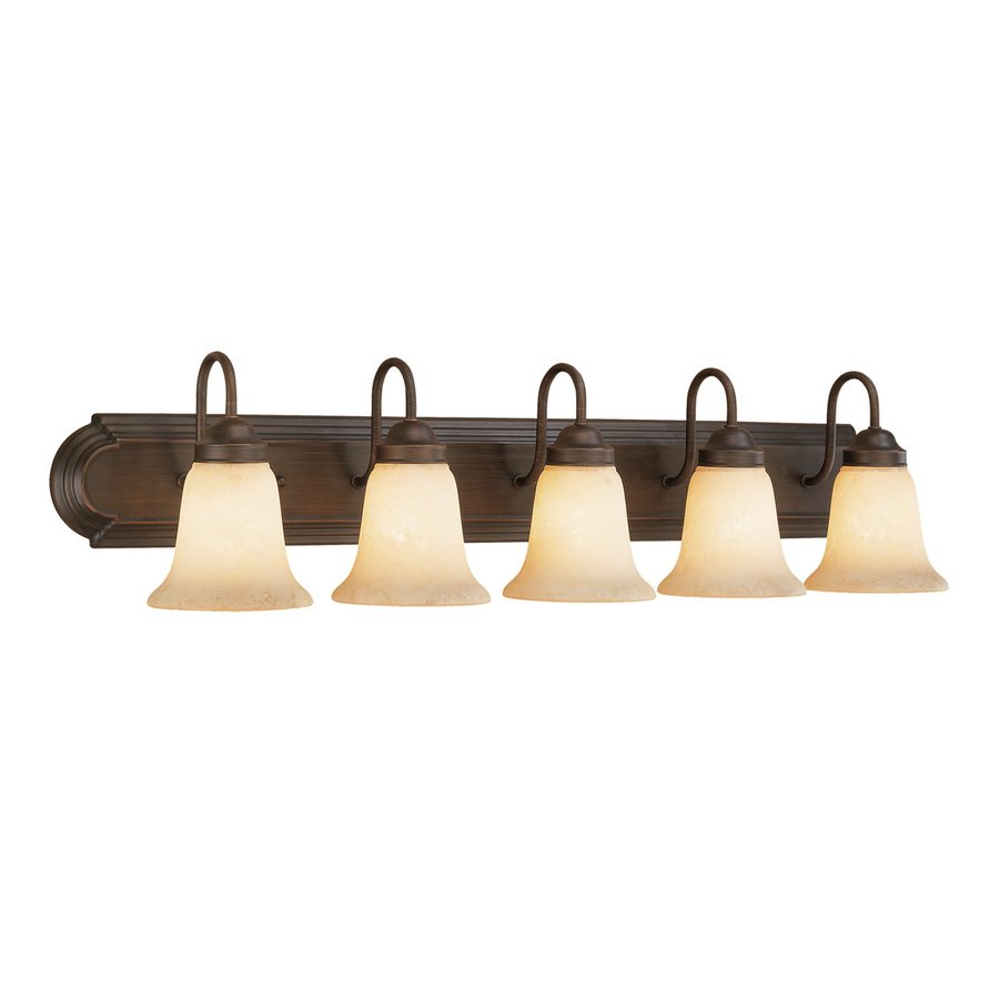  Lighting 5Light Rubbed Bronze Standard Bathroom Vanity Light at Lowes