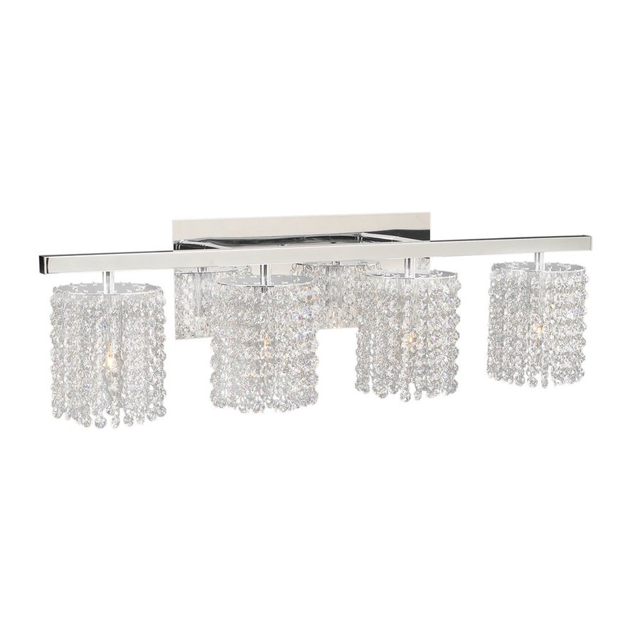 Lighting 4Light Rigga Polished Chrome Crystal Bathroom Vanity Light 