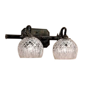 Crystal Bathroom Lighting on Classic Lighting 2 Light Waterbury Oxidized Bronze Crystal Bathroom