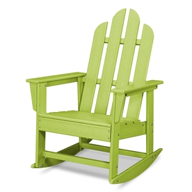 Shop POLYWOOD Lime Rocking Adirondack Chair at Lowes.com