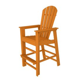  Beach Tangerine Recycled Plastic Casual Adirondack Chair at Lowes.com