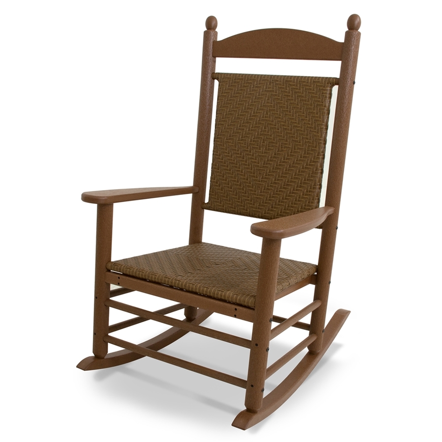  Recycled Plastic Woven Seat Outdoor Rocking Chair at Lowes.com