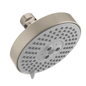 EAN 4011097564357 product image for Hansgrohe HG 2.5-GPM (9.5-LPM) Brushed Nickel 3-Spray Rain Showerhead | upcitemdb.com