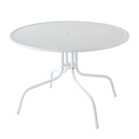  Crosley Furniture Griffith 40-in White Steel Round Patio Bistro Table