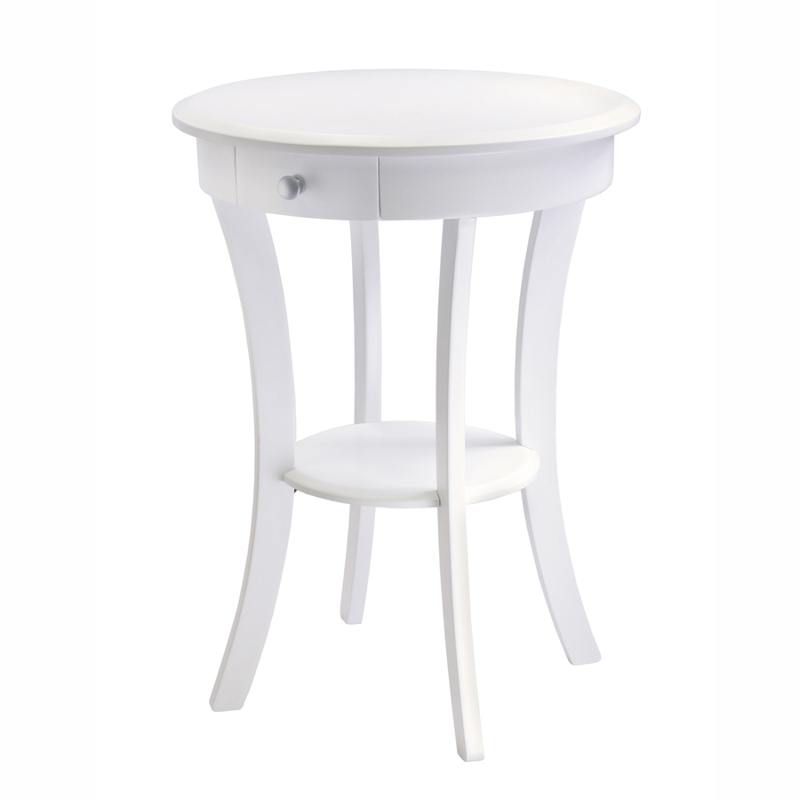 Shop Winsome Wood White Round End Table at