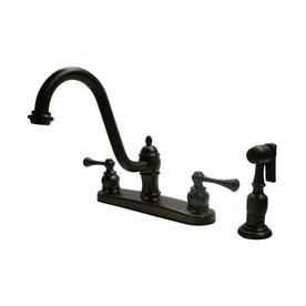 Shop Elements of Design St. Louis Oil-Rubbed Bronze 2-Handle High-Arc Sink/Counter Mount Kitchen ...