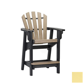 Furniture Bistro Light Yellow Plastic Adirondack Chair at Lowes.com