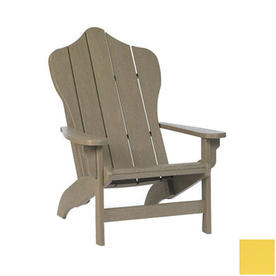  Furniture Hampton Bright Yellow Plastic Adirondack Chair at Lowes.com