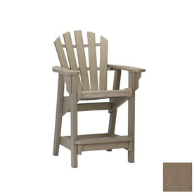 Home Siesta Furniture Classic Weathered Wood Plastic Adirondack Chair