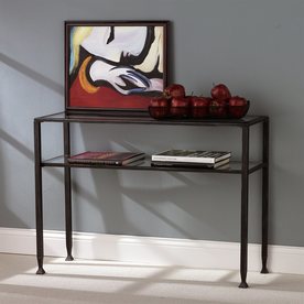 Southern Enterprises Black (Metal) Rectangular Console and Sofa Table ATG3778