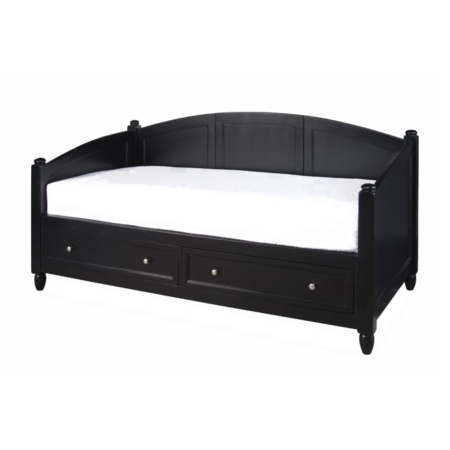 Shop Home Styles Bedford Black Twin Daybed with Storage at Lowes.com