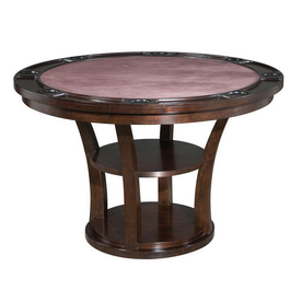 Wood poker table