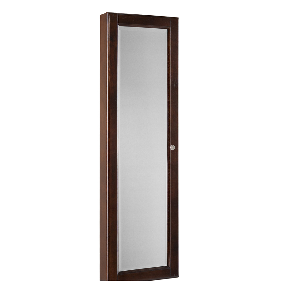  Loft Furnishings Nina Walnut Wall-Mount Jewelry Armoire at Lowes.com