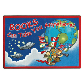 Home Joy Carpets Books Can Take You Anywhere 5-ft 4-in x 3-ft 10-in 