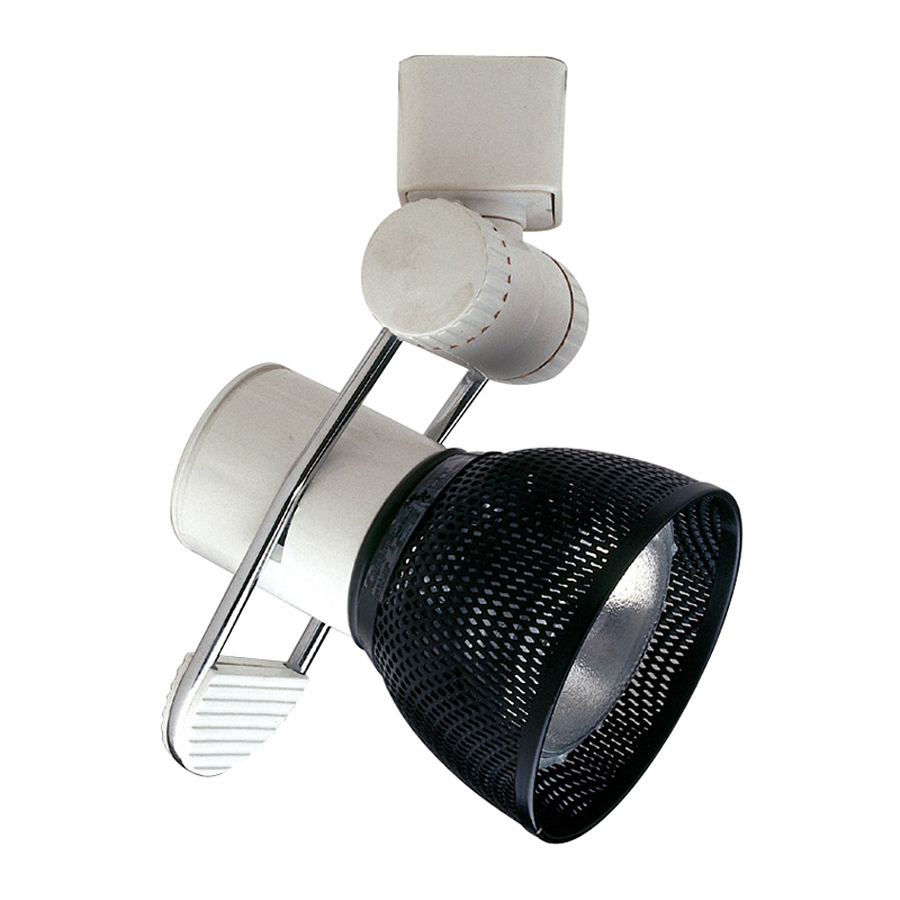 PLC Lighting Black Flexible Track Lighting Head