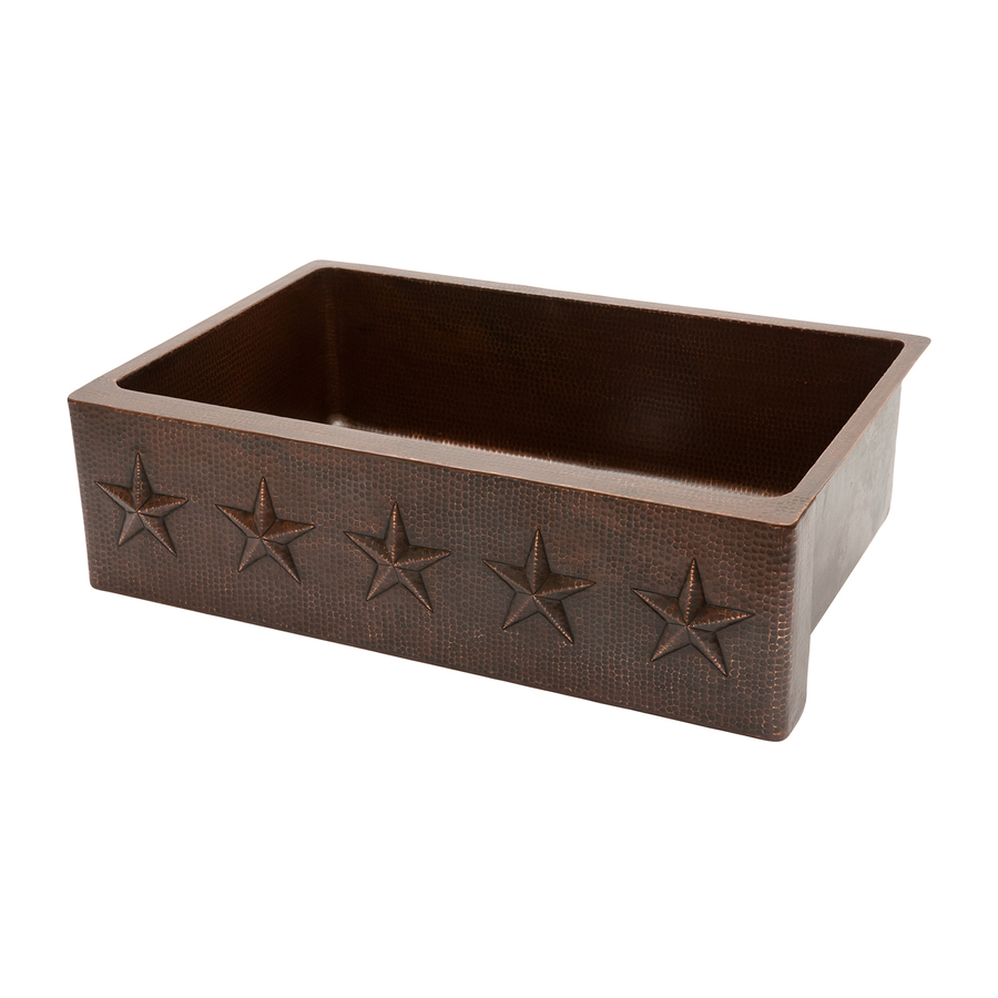 front farmhouse copper kitchen sink single basin apron front farmhouse ...