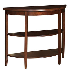  Powell Shelburne Rich Cherry Birch Half-Round Console and Sofa Table