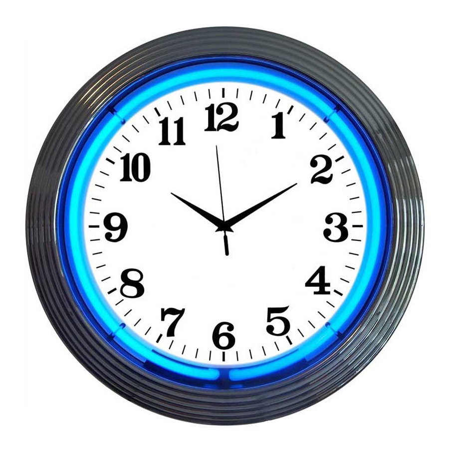 Shop Neonetics Plain Faced Neon Wall Clock at Lowes.com