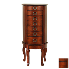 Powell Woodland Cherry Floorstanding Jewelry Armoire