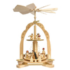 Alexander Taron Wood Nativity Angel Pyramid Ornament