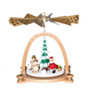 Alexander Taron Wood Snowman Pyramid Ornament