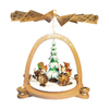 Alexander Taron Wood 5-Dwarf Smokers Pyramid Ornament