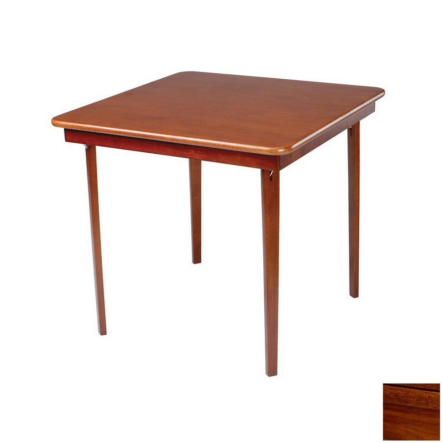 Shop Stakmore Cherry Square Wood Poker Table at Lowes.com