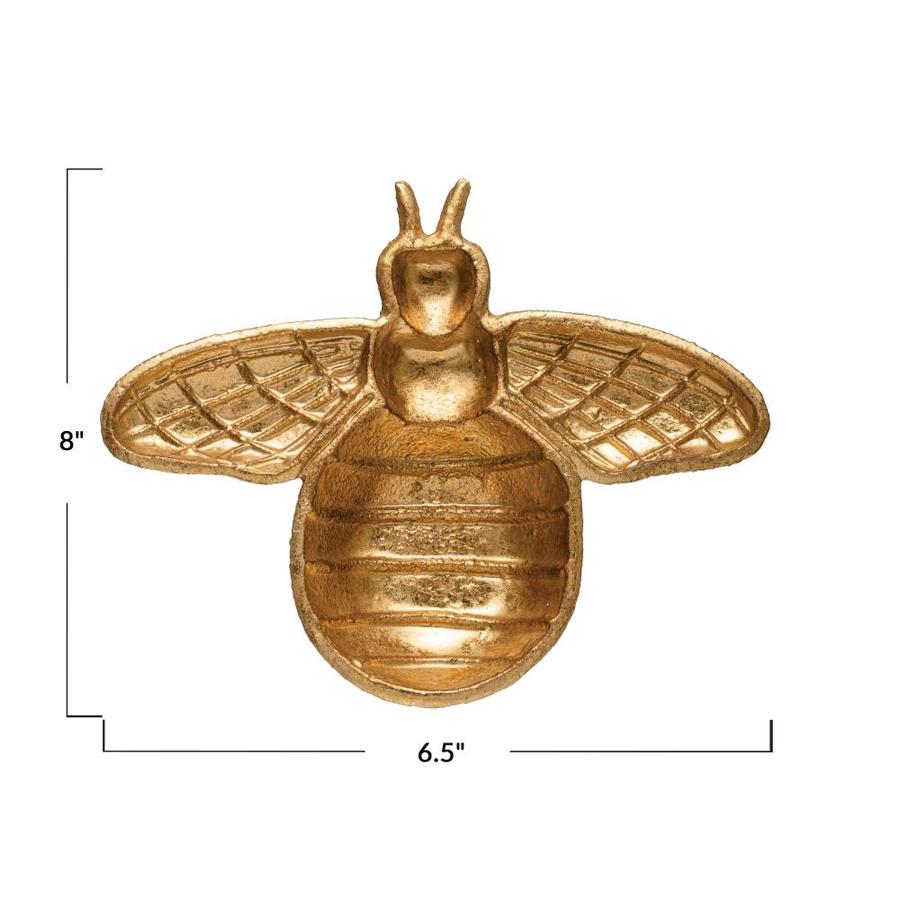 embossed honey bee dishes