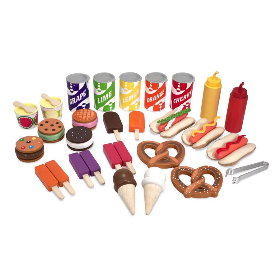 melissa & doug wooden snacks & sweets food cart